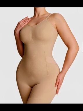 Seamless Nude Shaping Bodysuit - Sculpting One-Piece